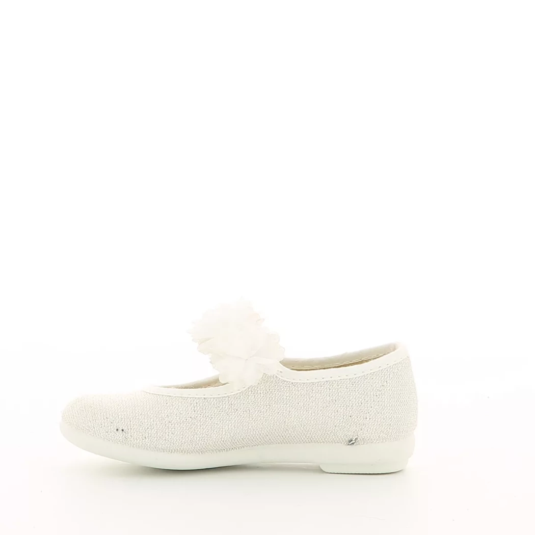 Image (4) de la chaussures Vul ladi - Ballerines Blanc en Textile