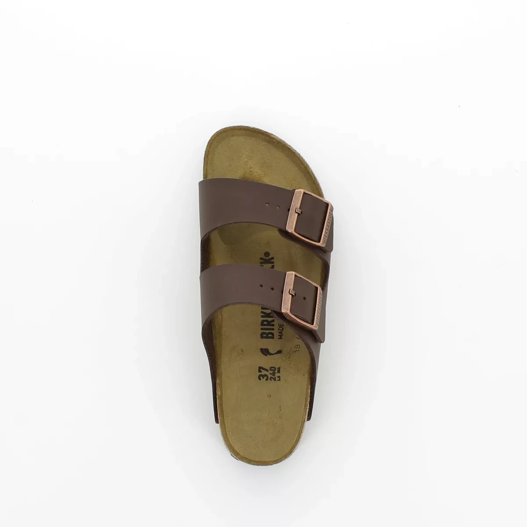 Image (6) de la chaussures Birkenstock - Mules et Sabots Marron en Cuir synthétique