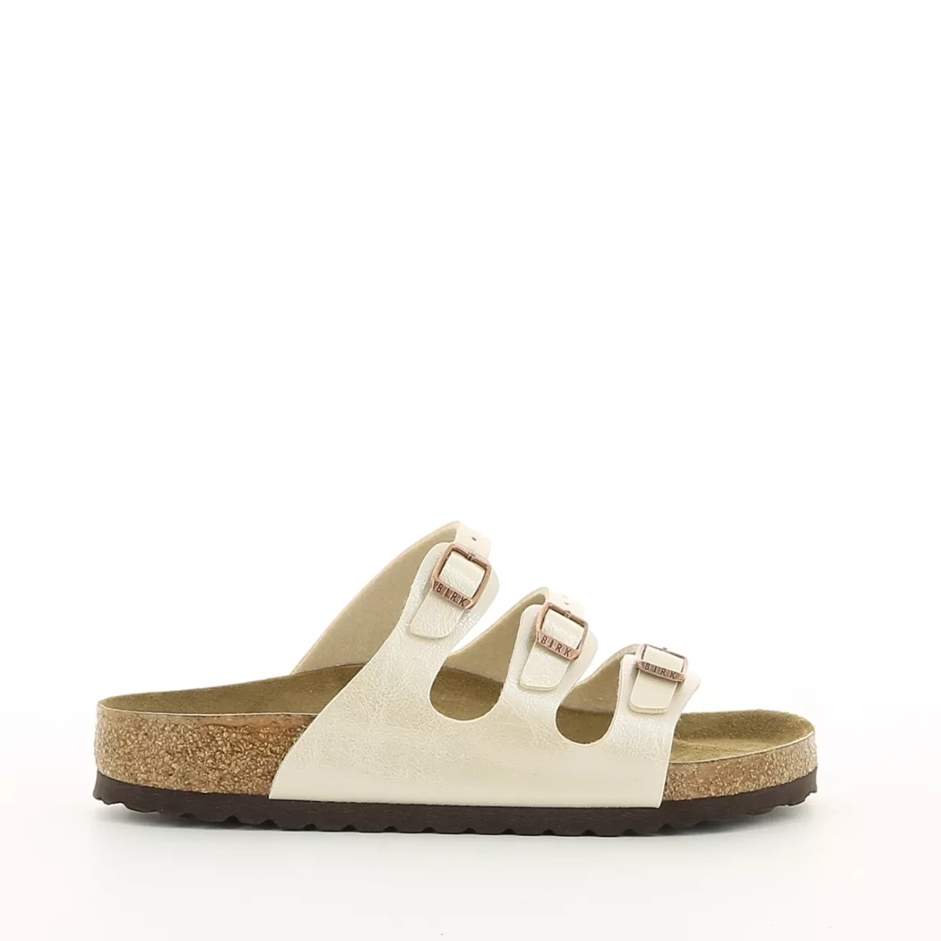 Image (2) de la chaussures Birkenstock - Mules et Sabots Beige en Cuir synthétique