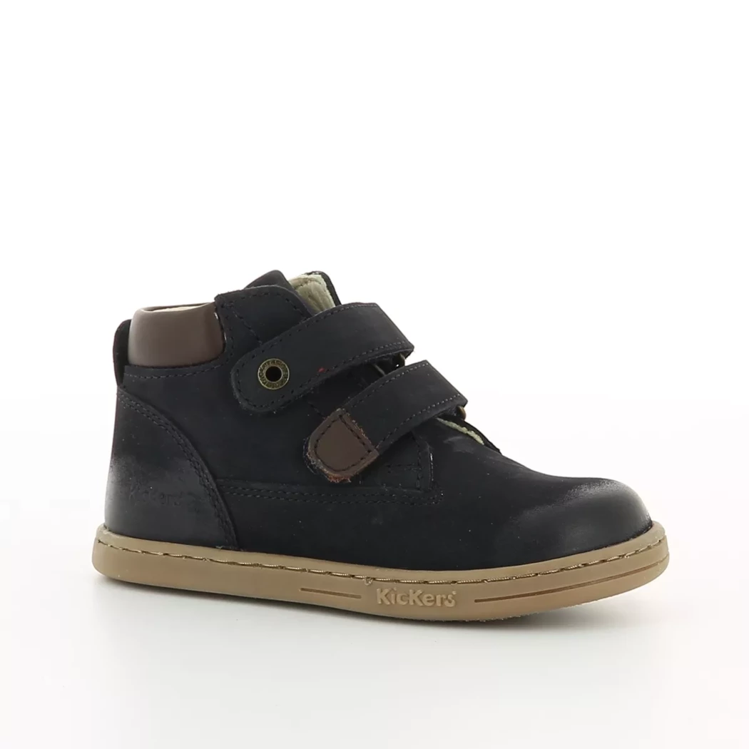 Image (1) de la chaussures Kickers - Bottines Bleu en Cuir nubuck