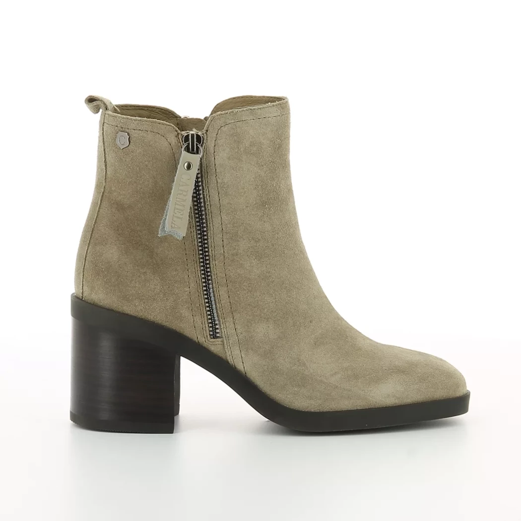 Image (2) de la chaussures Carmela - Boots Taupe en Cuir nubuck