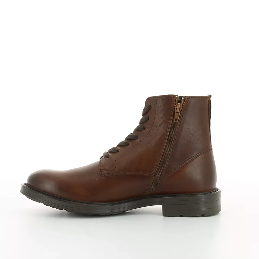 Image (4) de la chaussures Poelman - Bottines Cuir naturel / Cognac en Cuir