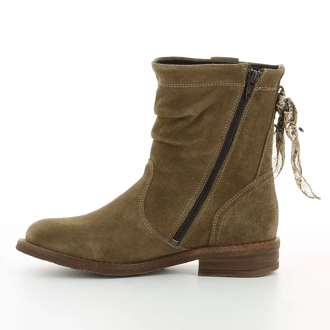 Image (4) de la chaussures Goodstep - Boots Taupe en Cuir synthétique