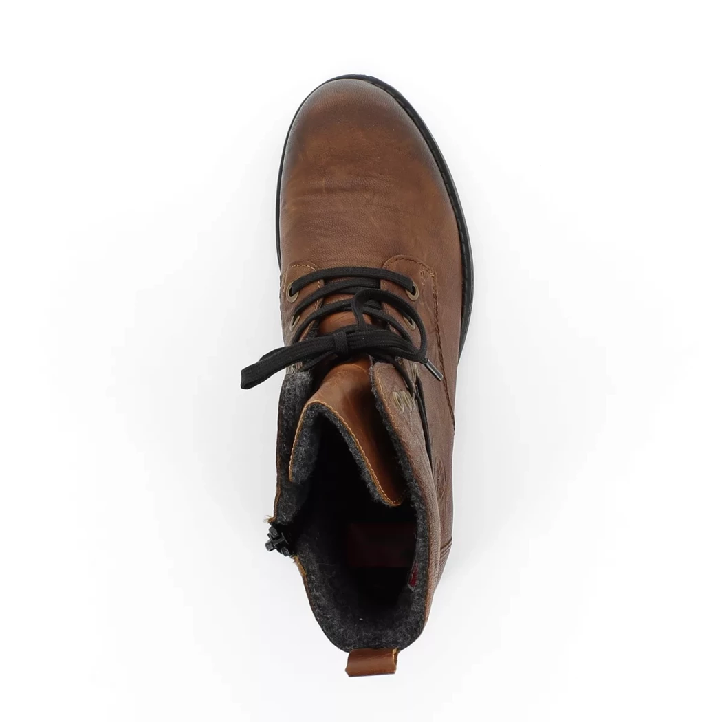 Image (6) de la chaussures Rieker - Bottines Cuir naturel / Cognac en Cuir