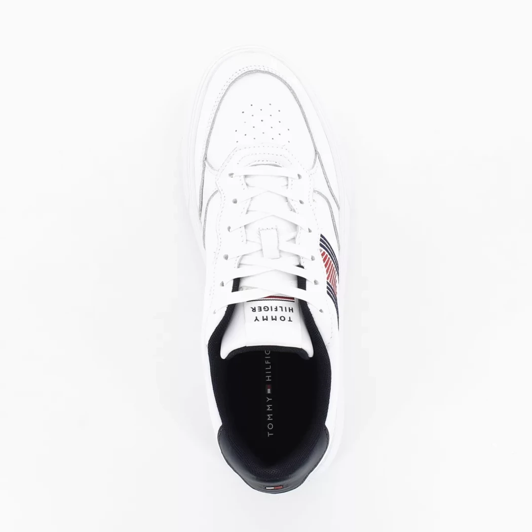 Image (6) de la chaussures Tommy Hilfiger - Baskets Blanc en Cuir