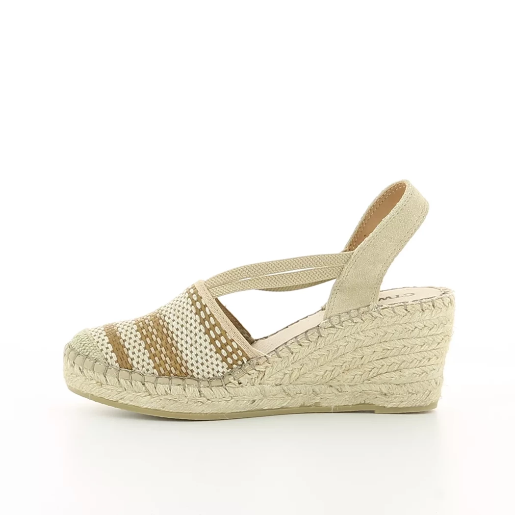 Image (4) de la chaussures Ctwlk - Escarpins Beige en Textile