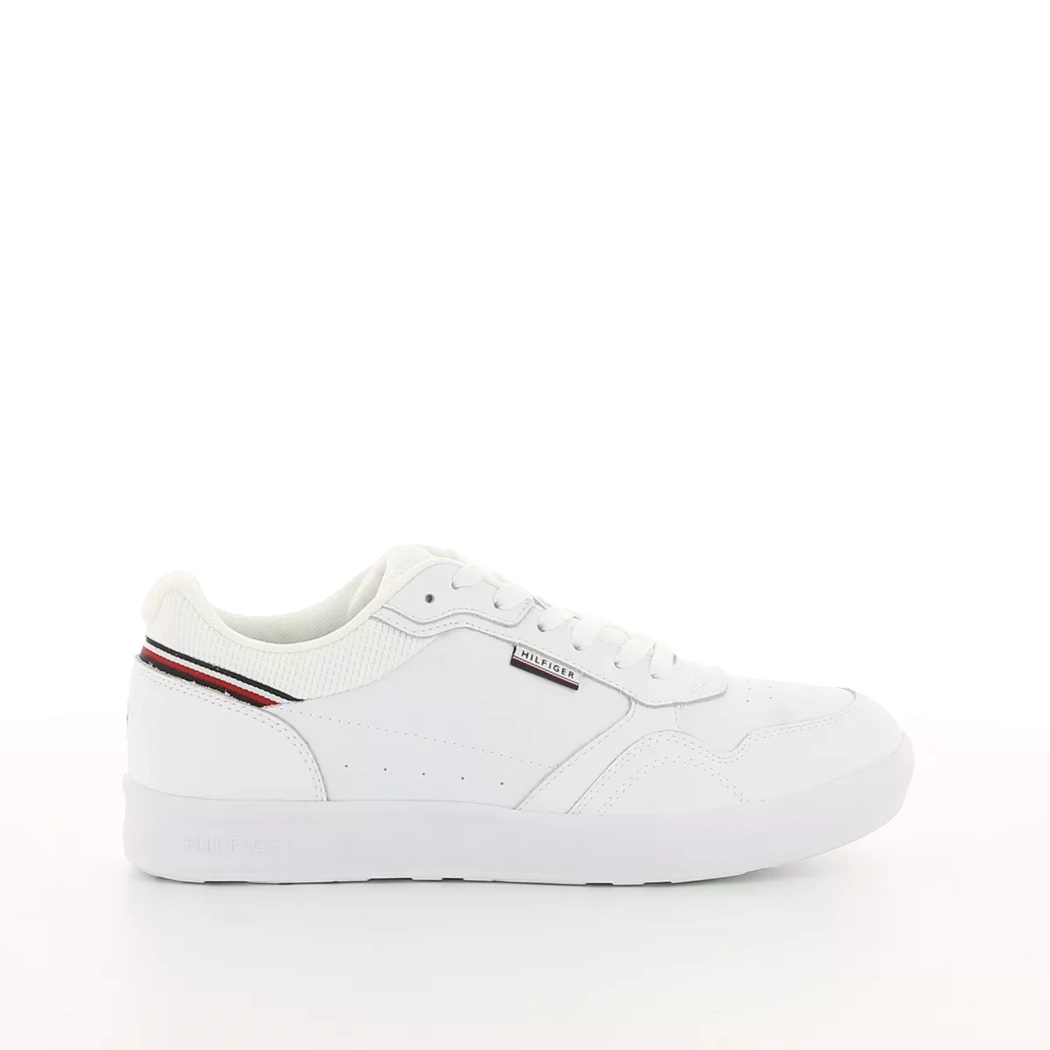 Image (2) de la chaussures Tommy Hilfiger - Baskets Blanc en Cuir et textile