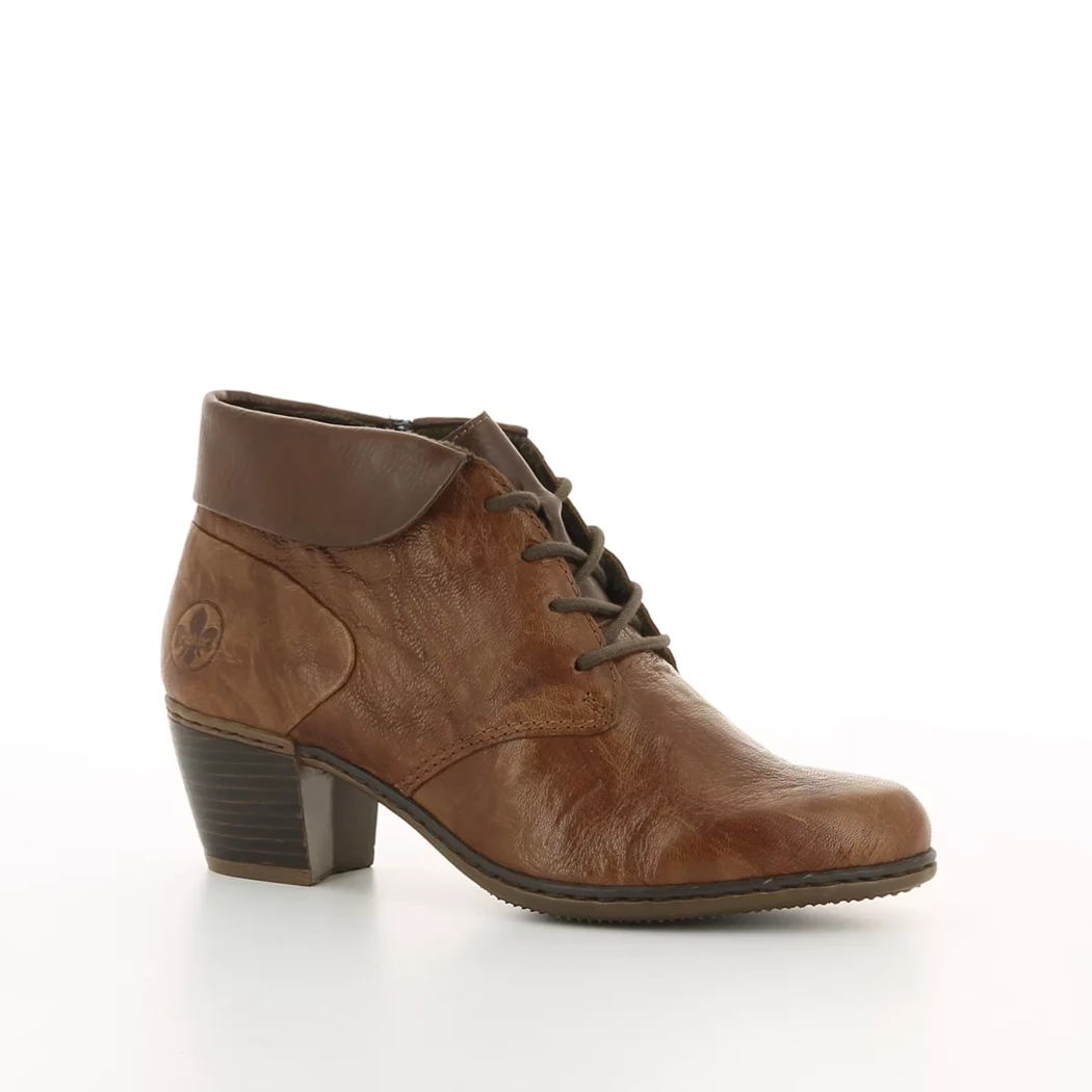 Image (1) de la chaussures Rieker - Bottines Cuir naturel / Cognac en Cuir