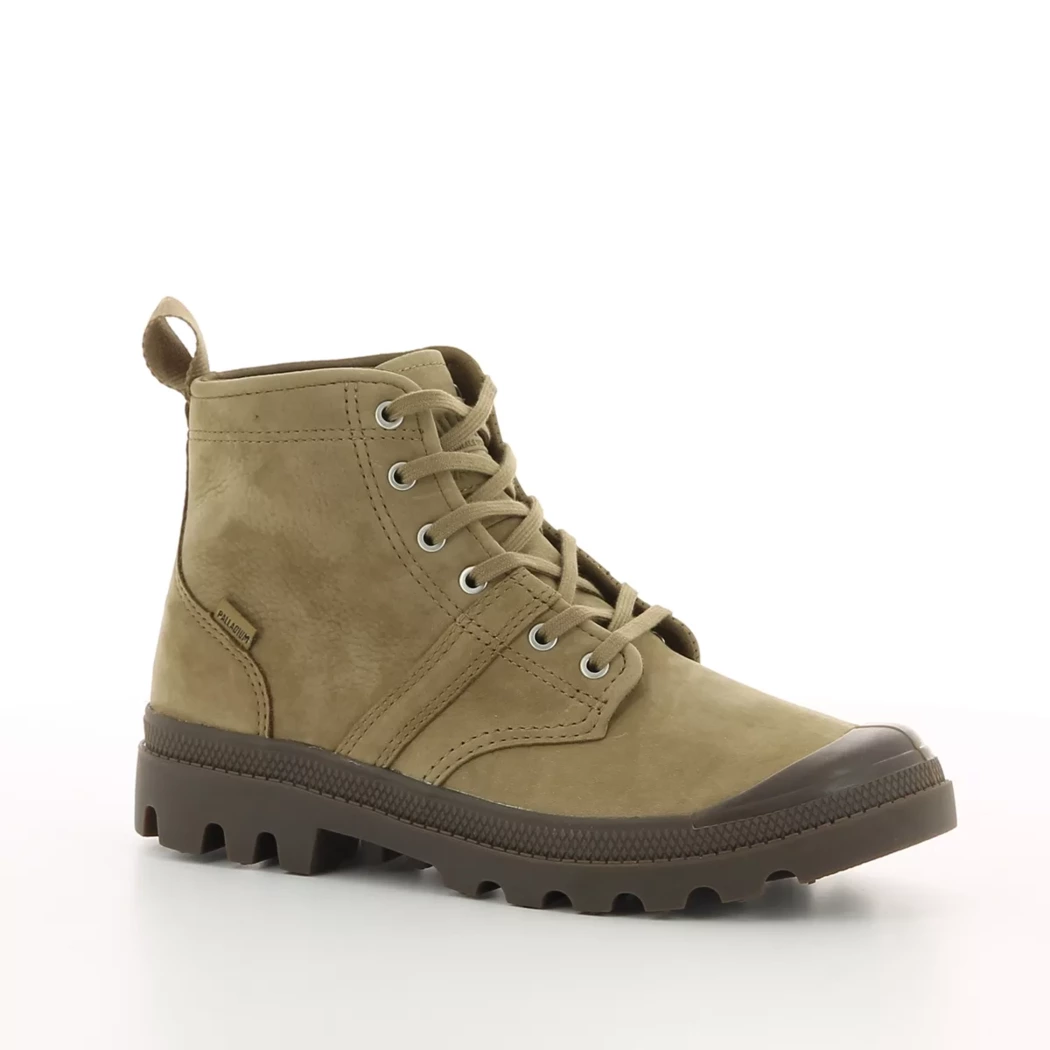 Image (1) de la chaussures Palladium - Bottines Taupe en Cuir nubuck