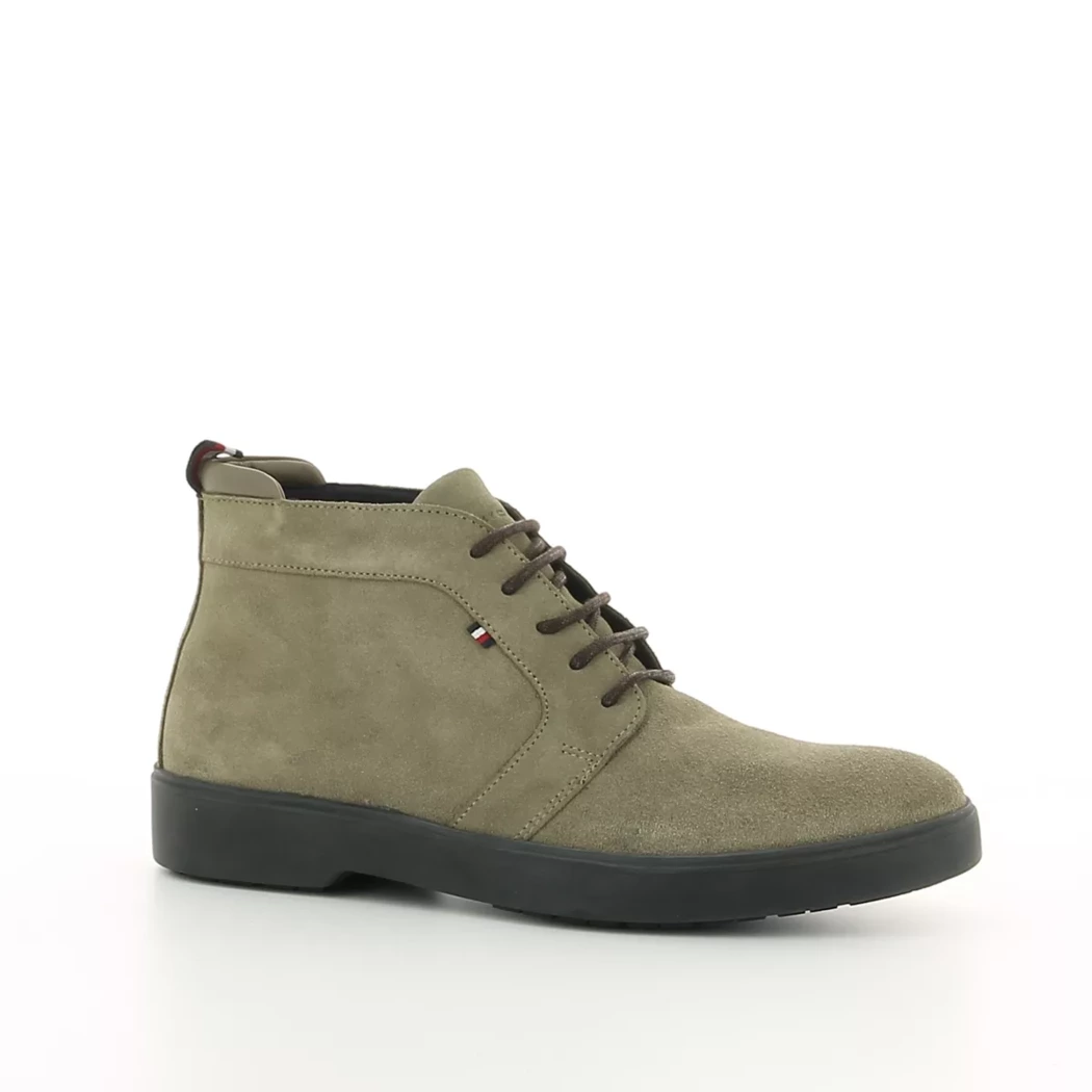 Image (1) de la chaussures Tommy jeans - Bottines Taupe en Cuir nubuck