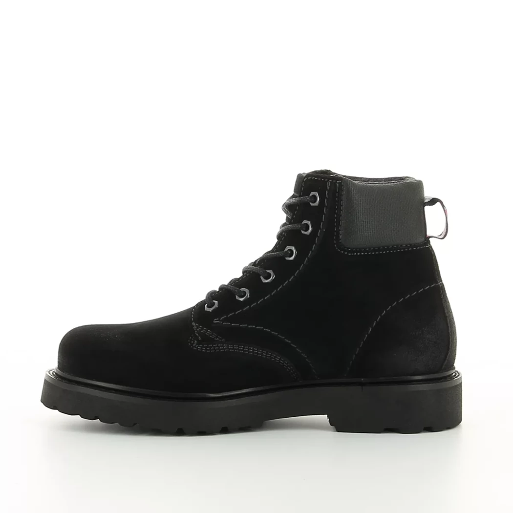 Image (4) de la chaussures Tommy jeans - Bottines Noir en Cuir nubuck