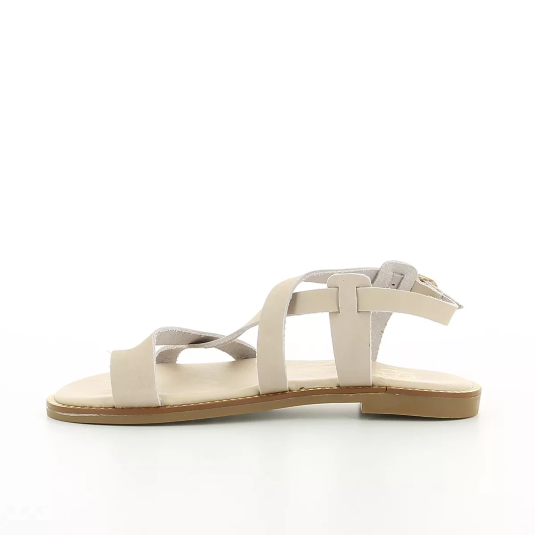 Image (4) de la chaussures Mes jolis nu-pieds - Sandales et Nu-Pieds Beige en Cuir nubuck