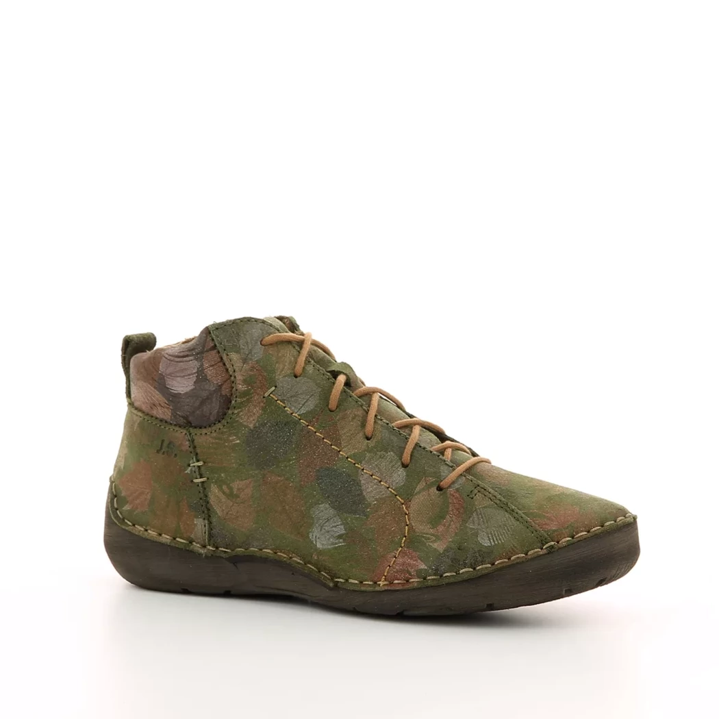 Image (1) de la chaussures Josef Seibel - Bottines Vert en Cuir nubuck