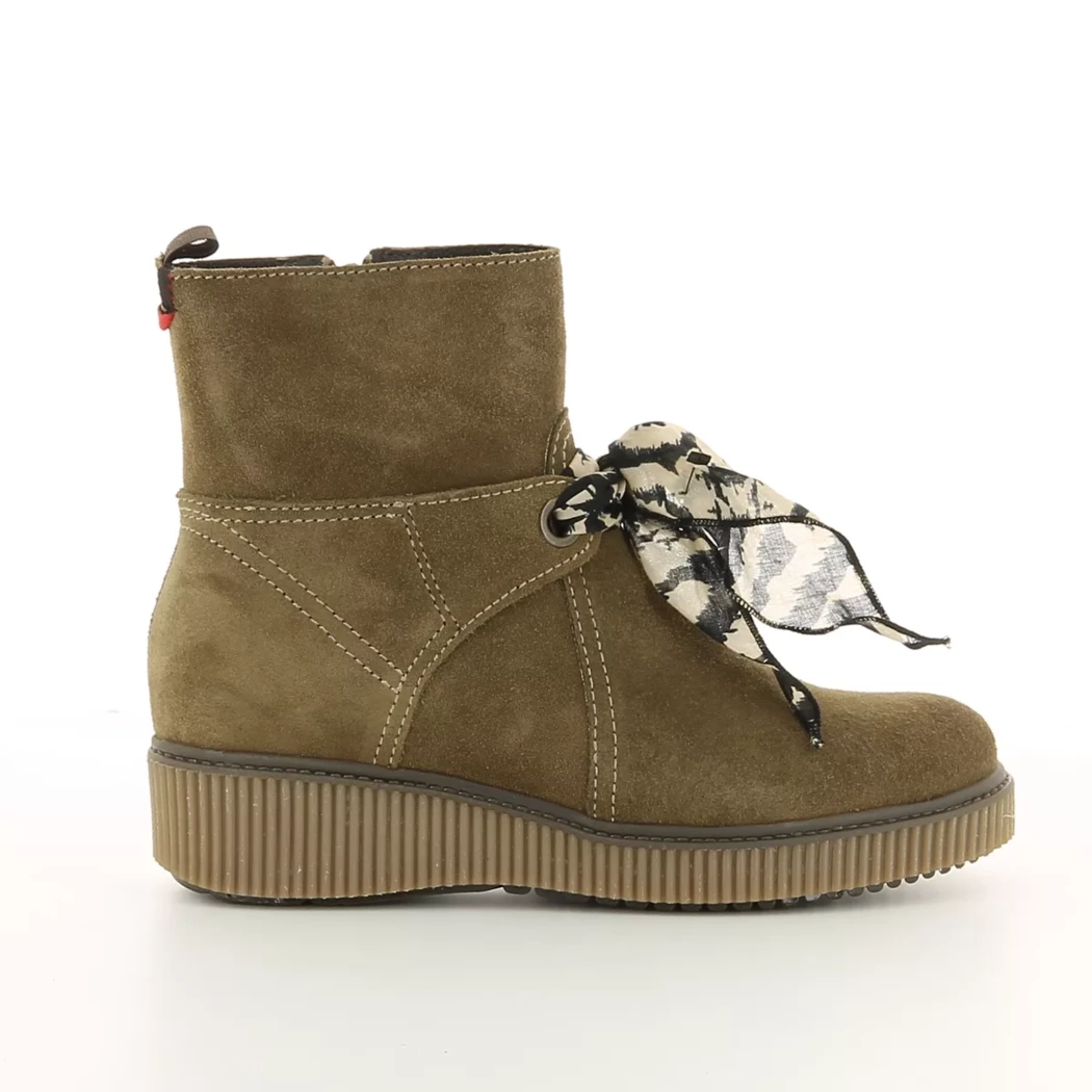 Image (2) de la chaussures Goodstep - Boots Taupe en Cuir nubuck