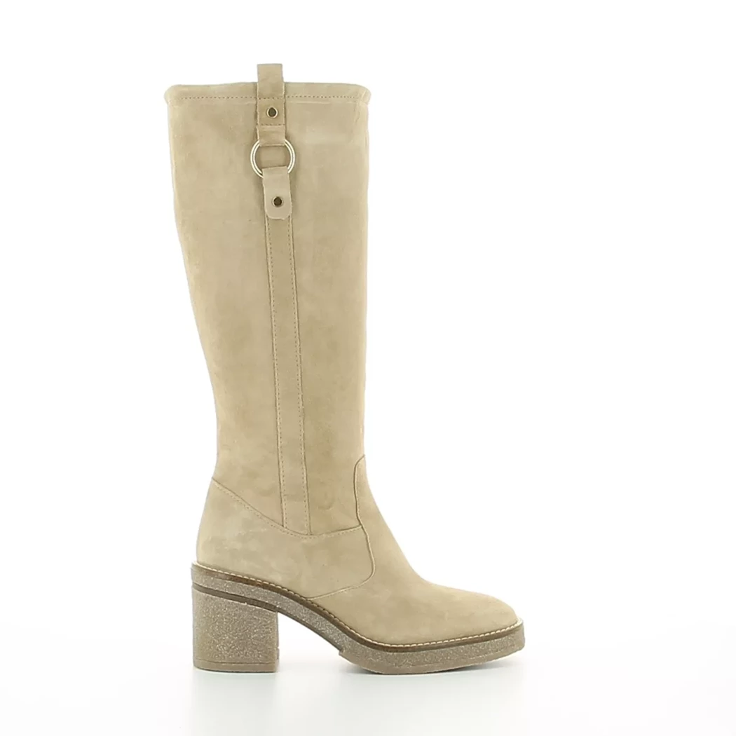 Image (2) de la chaussures Alpe - Bottes Beige en Cuir nubuck