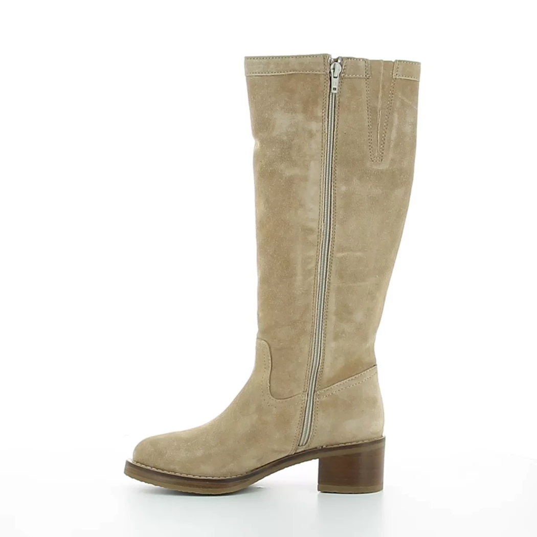 Image (4) de la chaussures Alpe - Bottes Beige en Cuir nubuck