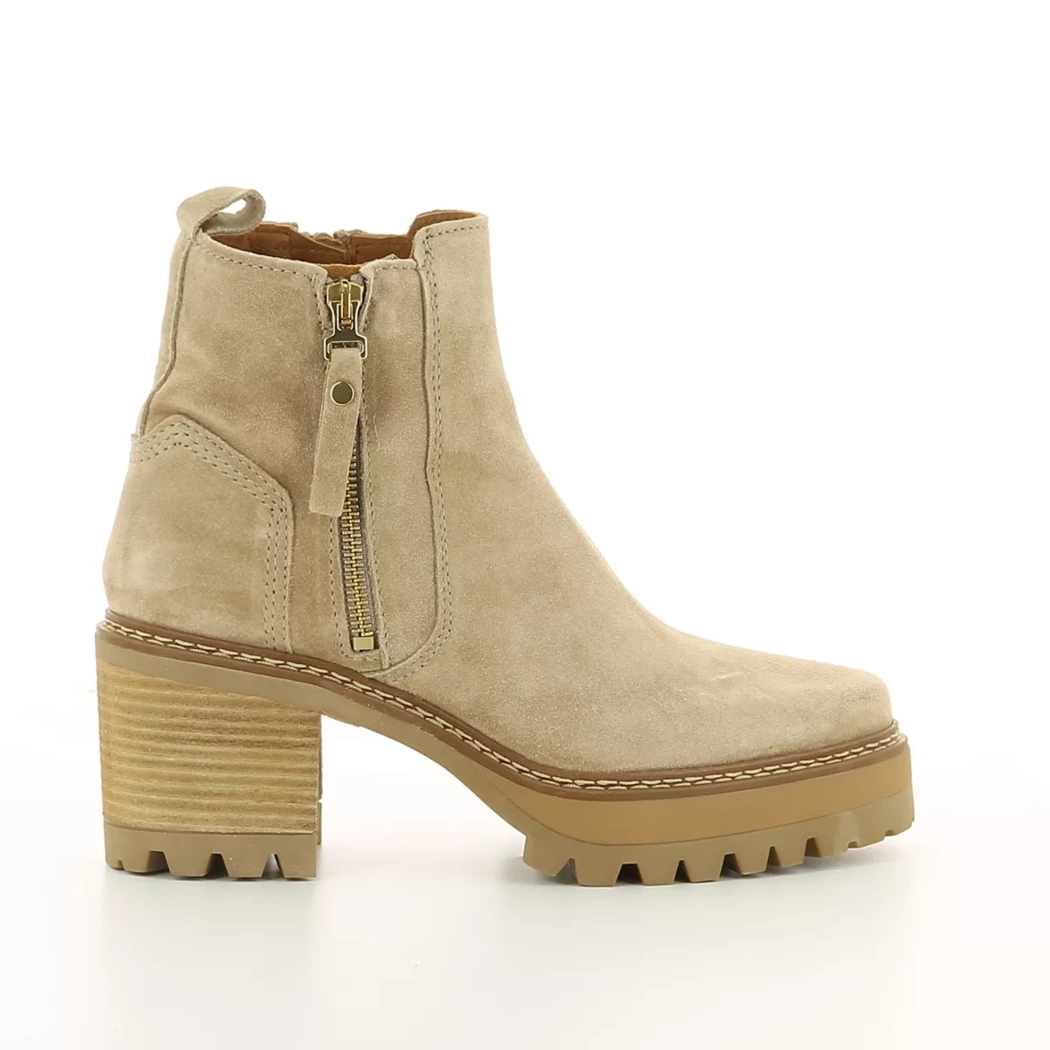 Image (2) de la chaussures Alpe - Boots Beige en Cuir nubuck