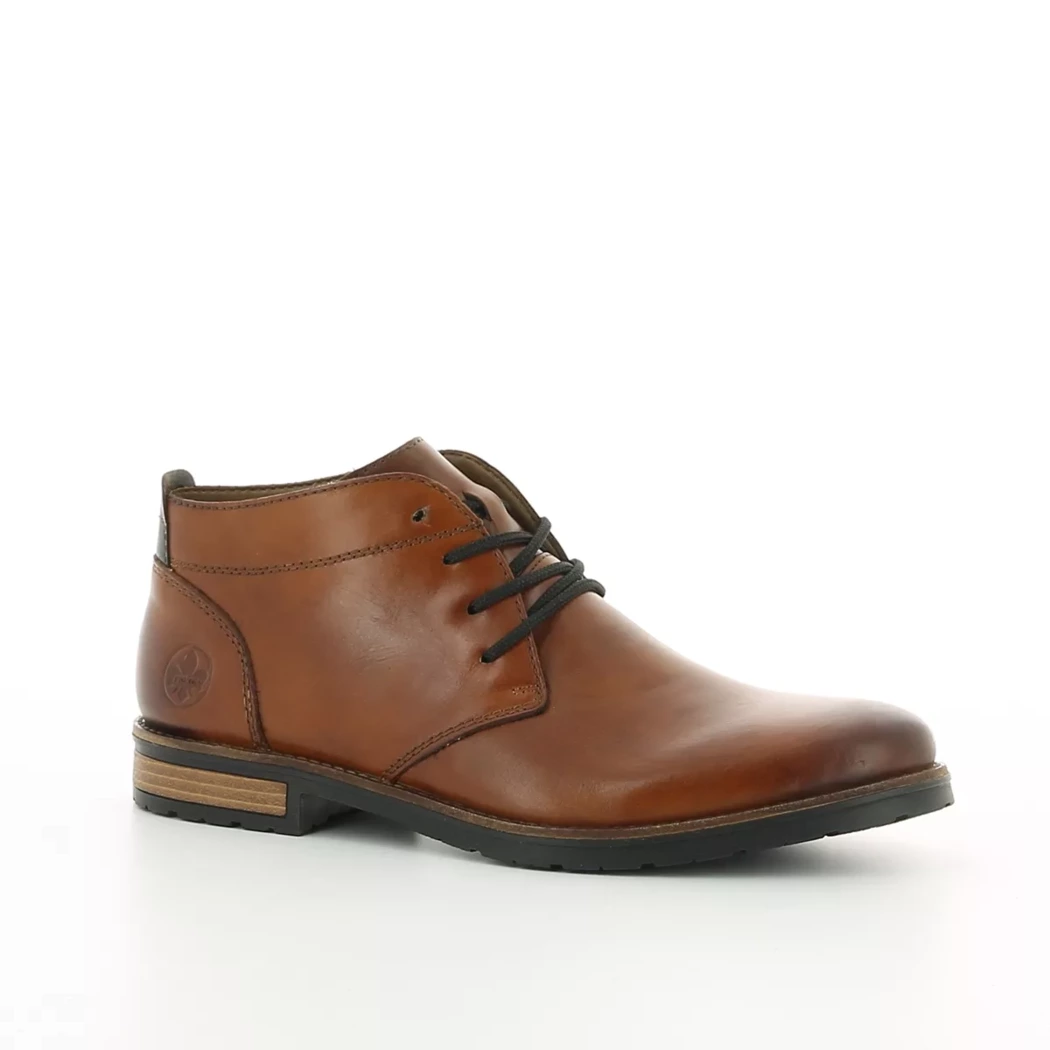 Image (1) de la chaussures Rieker - Bottines Cuir naturel / Cognac en Cuir