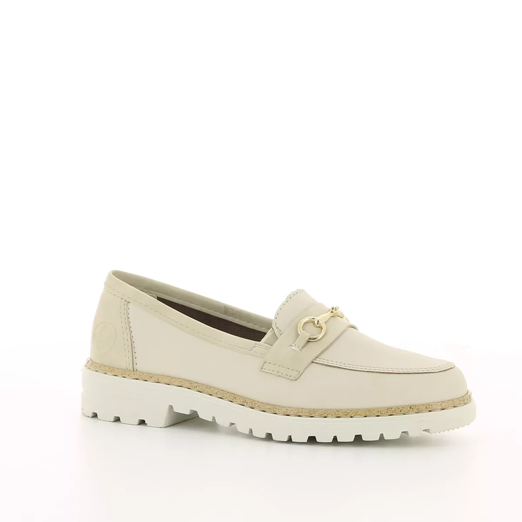 Image (1) de la chaussures Rieker - Mocassins Beige en Cuir