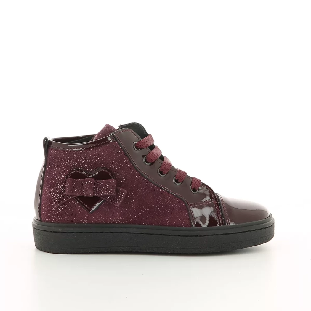 Image (2) de la chaussures Pretty Shoes - Bottines Bordeaux en Cuir vernis