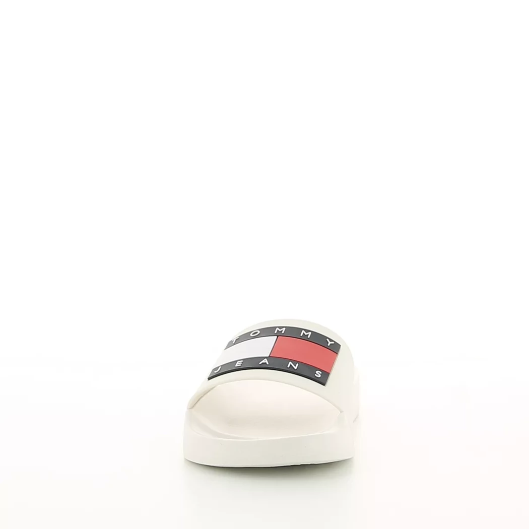 Image (5) de la chaussures Tommy jeans - Tongs et Plage Blanc en Caoutchouc