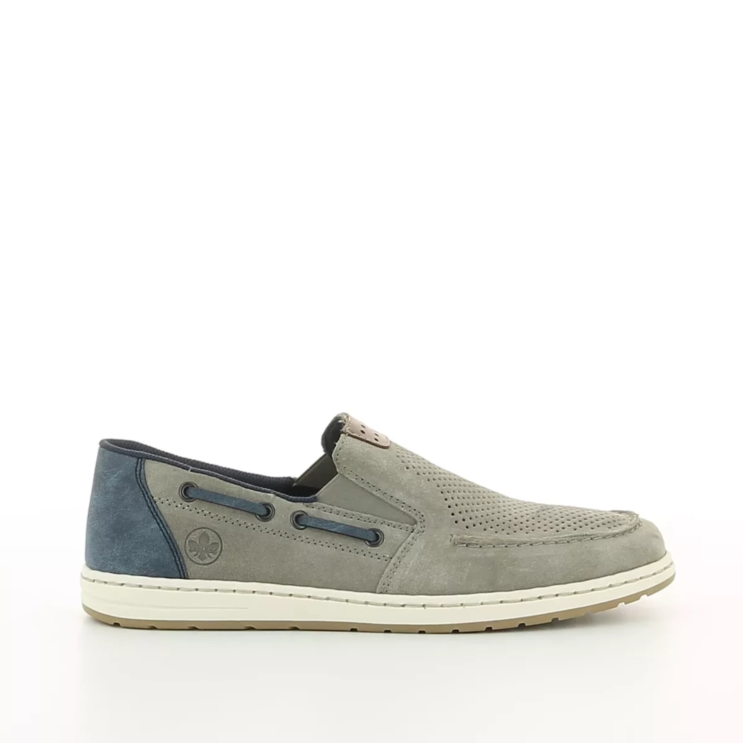 Image (2) de la chaussures Rieker - Mocassins Gris en Cuir nubuck