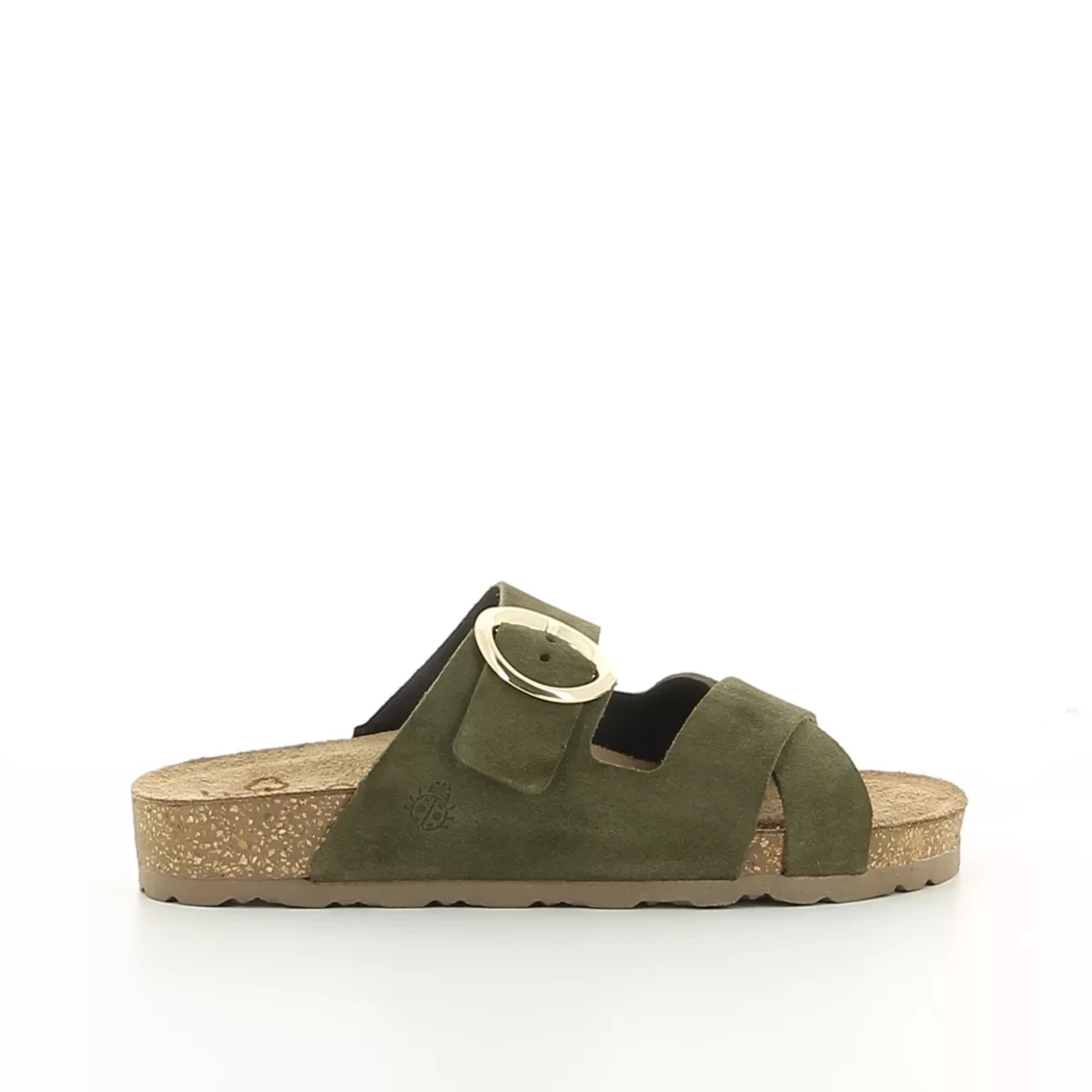 Image (2) de la chaussures Yokono - Mules et Sabots Vert en Cuir nubuck