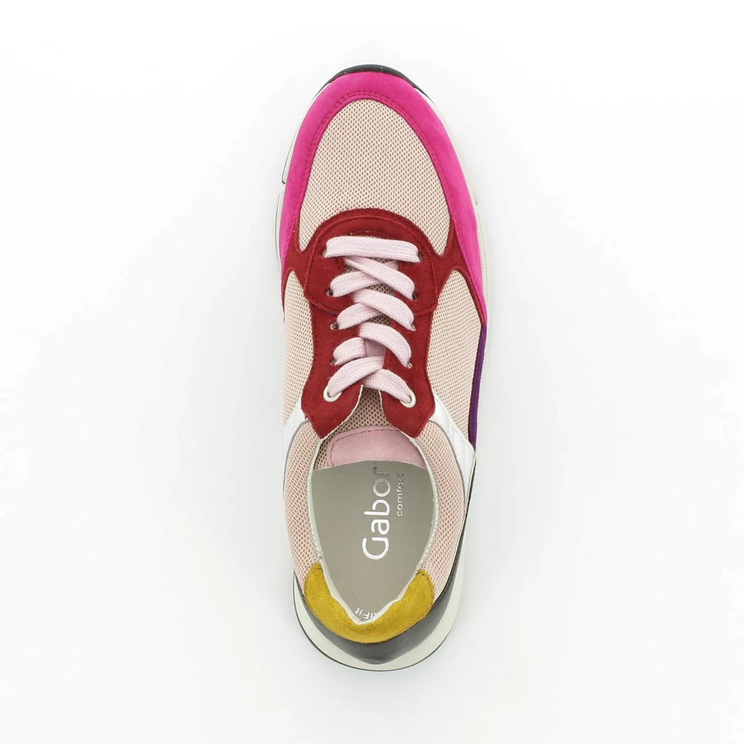 Image (6) de la chaussures Gabor - Baskets Rose en Cuir nubuck