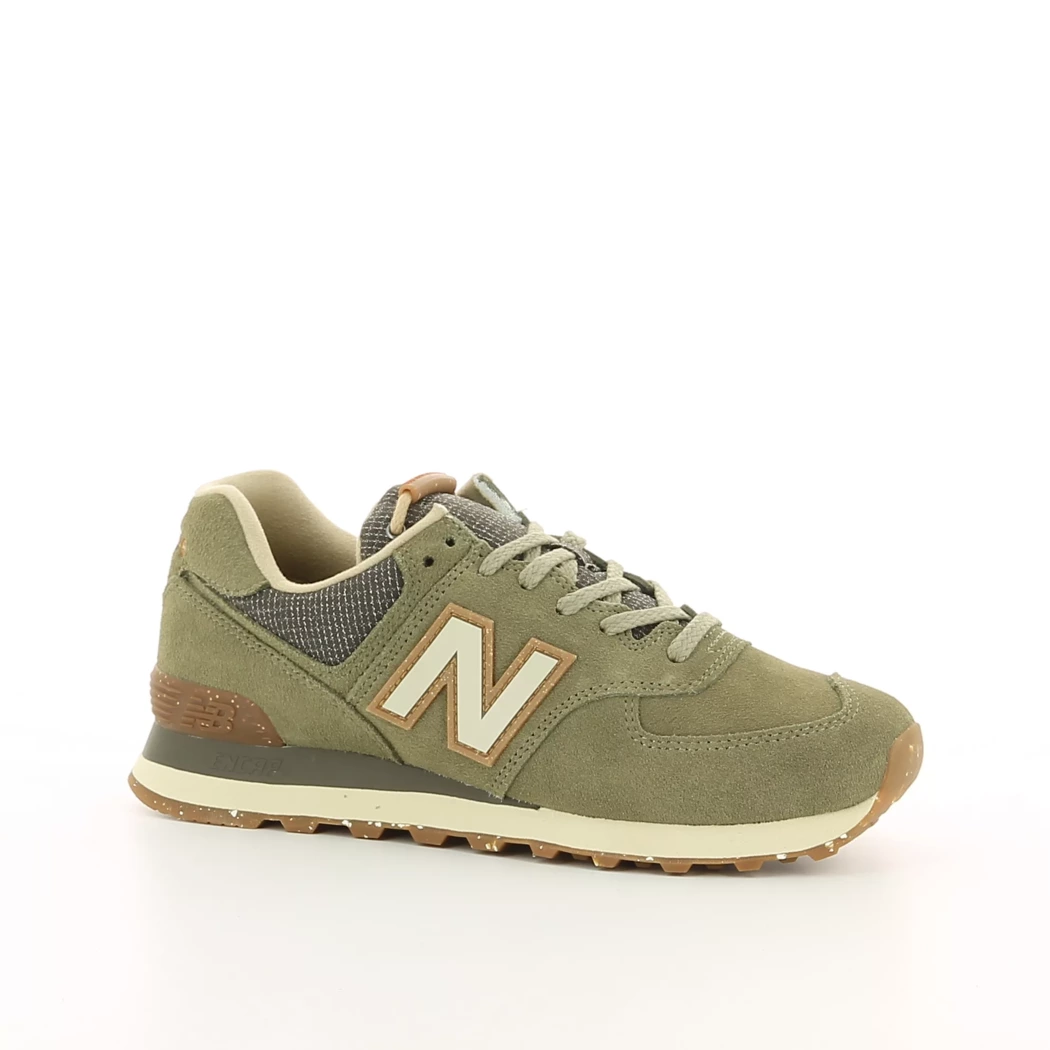 Image (1) de la chaussures New Balance - Baskets Vert en Cuir nubuck