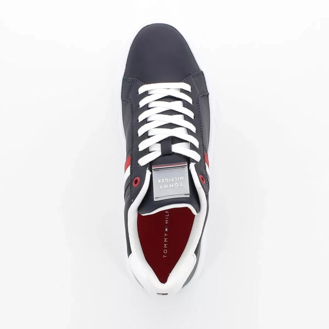 Image (6) de la chaussures Tommy Hilfiger - Baskets Bleu en Cuir