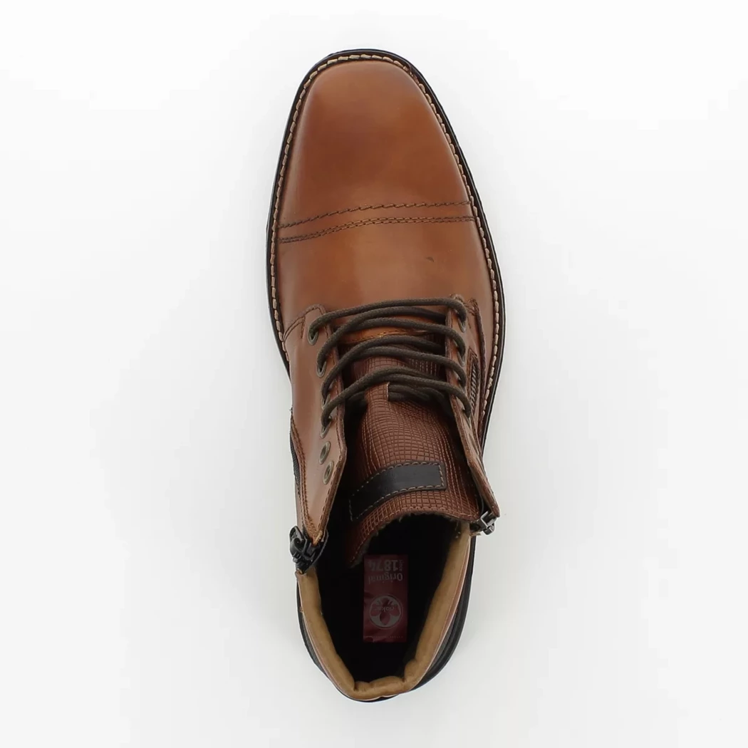 Image (6) de la chaussures Rieker - Bottines Cuir naturel / Cognac en Cuir