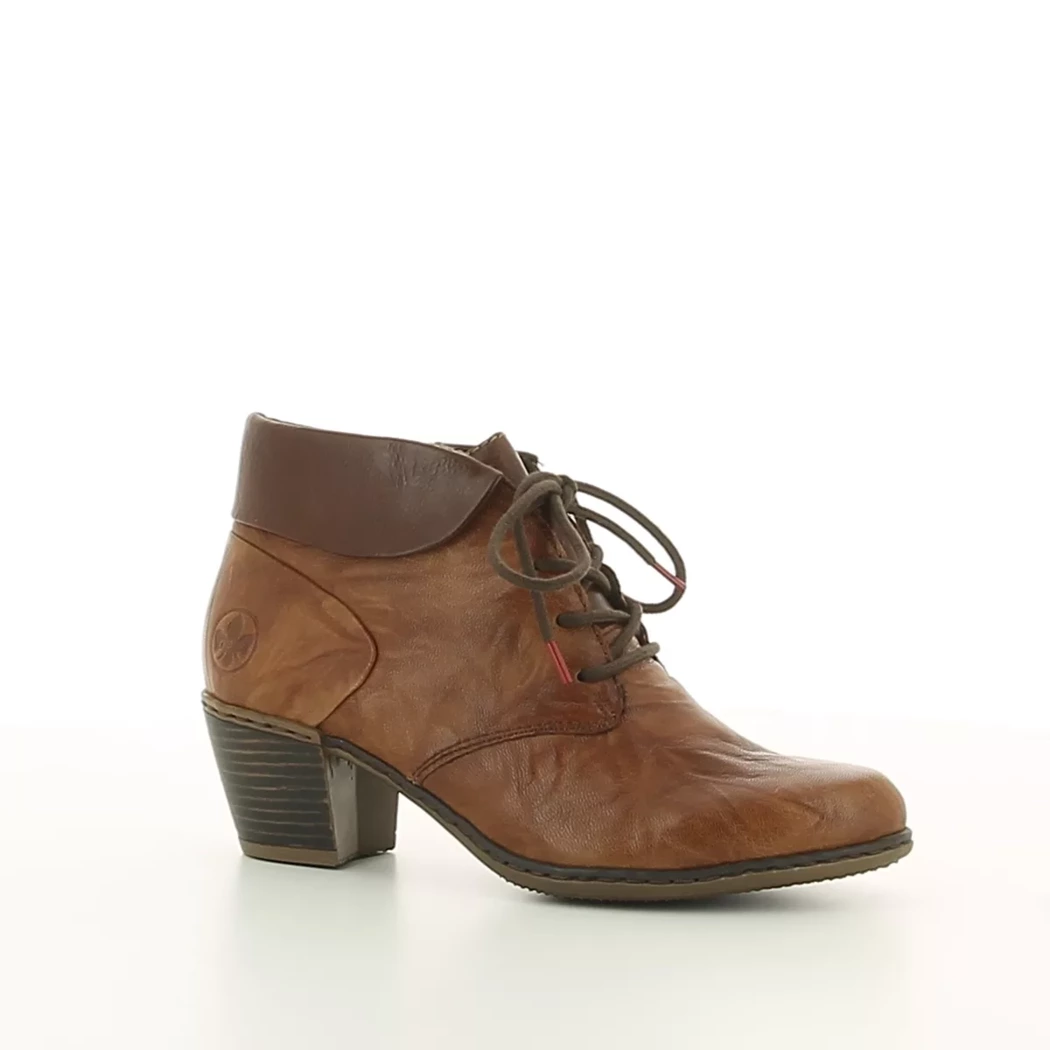 Image (1) de la chaussures Rieker - Bottines Cuir naturel / Cognac en Cuir