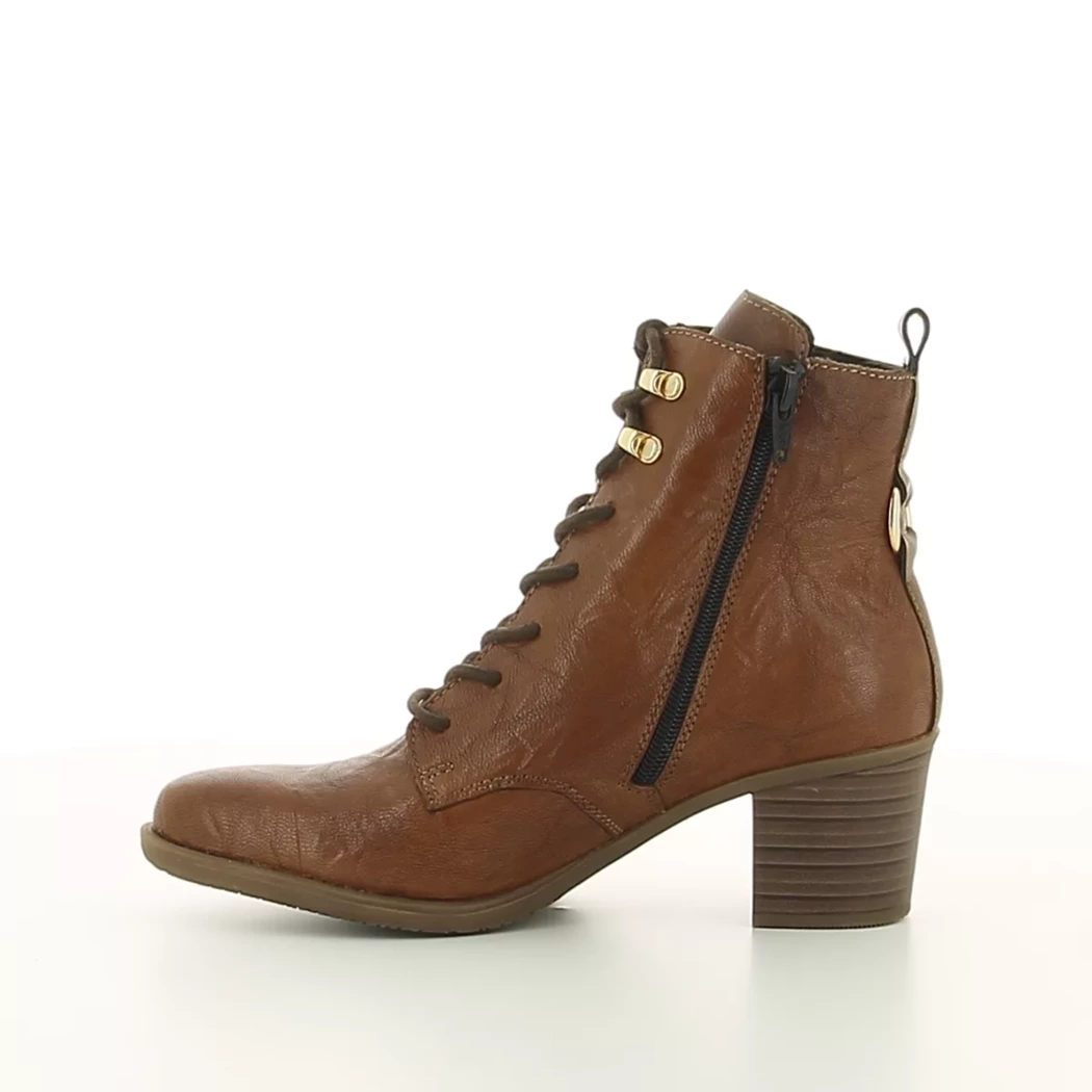 Image (4) de la chaussures Rieker - Bottines Cuir naturel / Cognac en Cuir