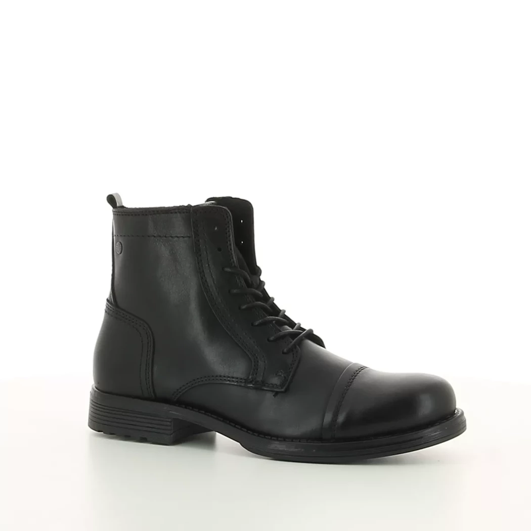 Image (1) de la chaussures Jack & Jones - Bottines Noir en Cuir