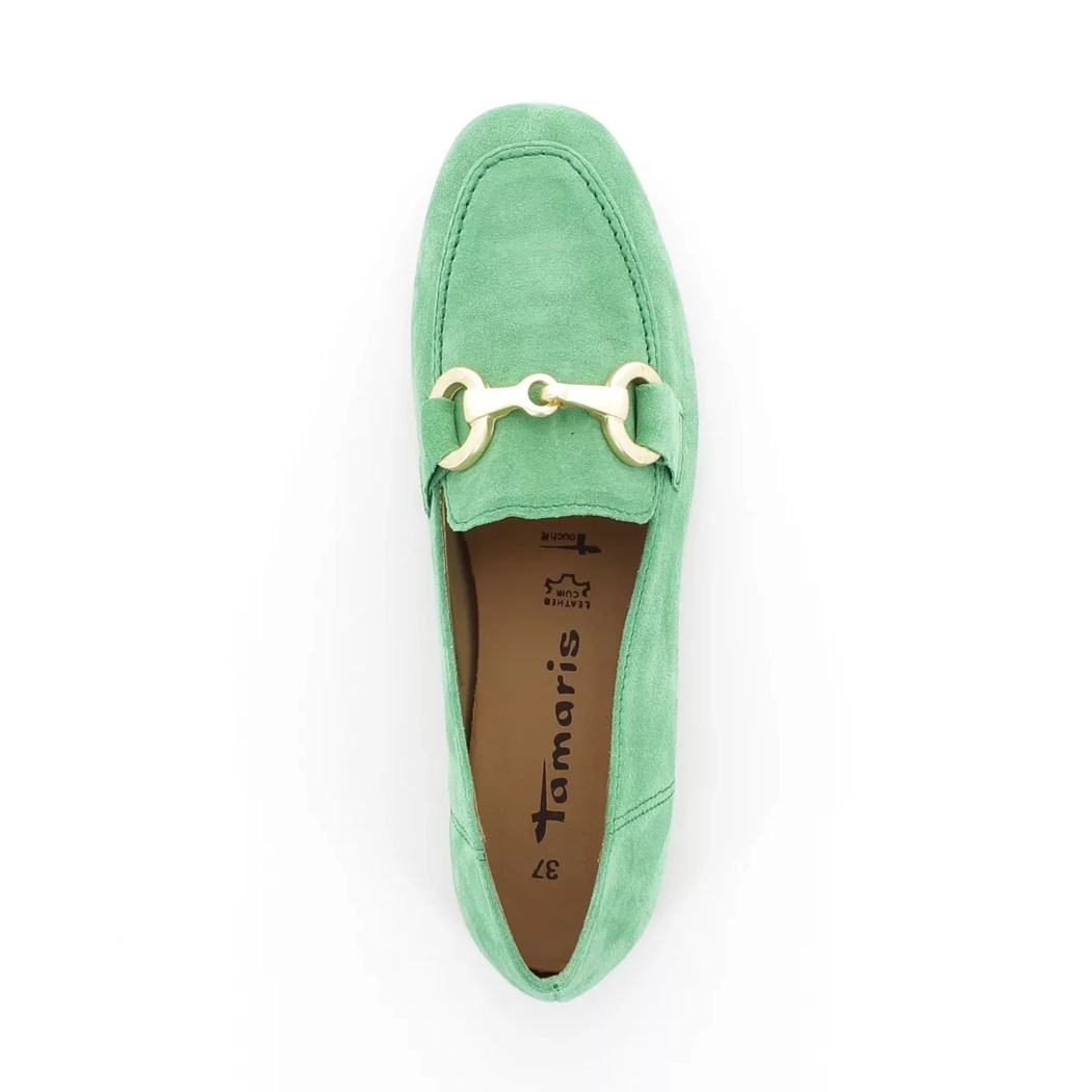 Image (6) de la chaussures Tamaris - Mocassins Vert en Cuir nubuck