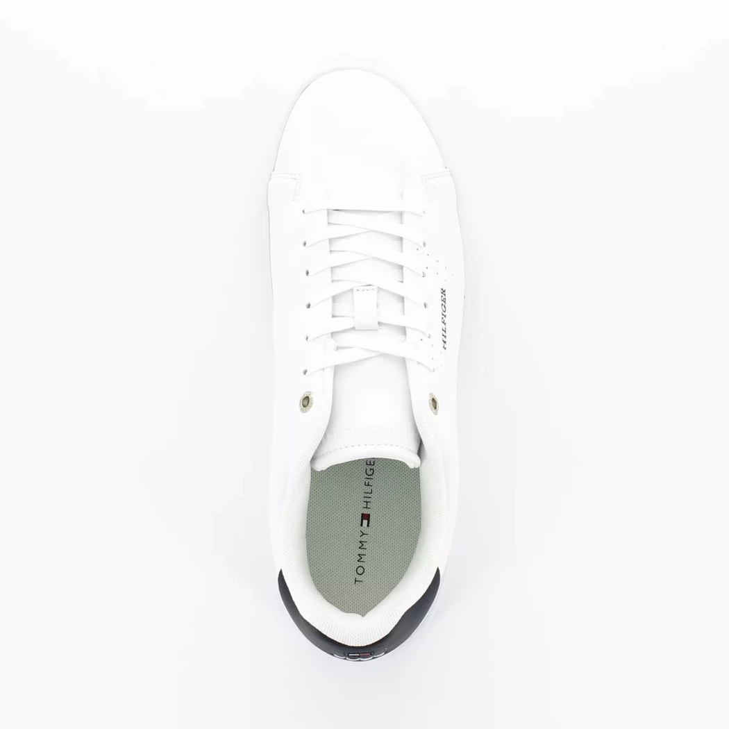 Image (6) de la chaussures Tommy Hilfiger - Baskets Blanc en Cuir