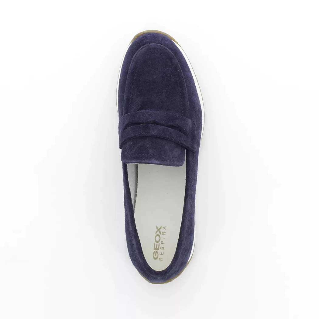 Image (6) de la chaussures Geox - Mocassins Bleu en Cuir nubuck