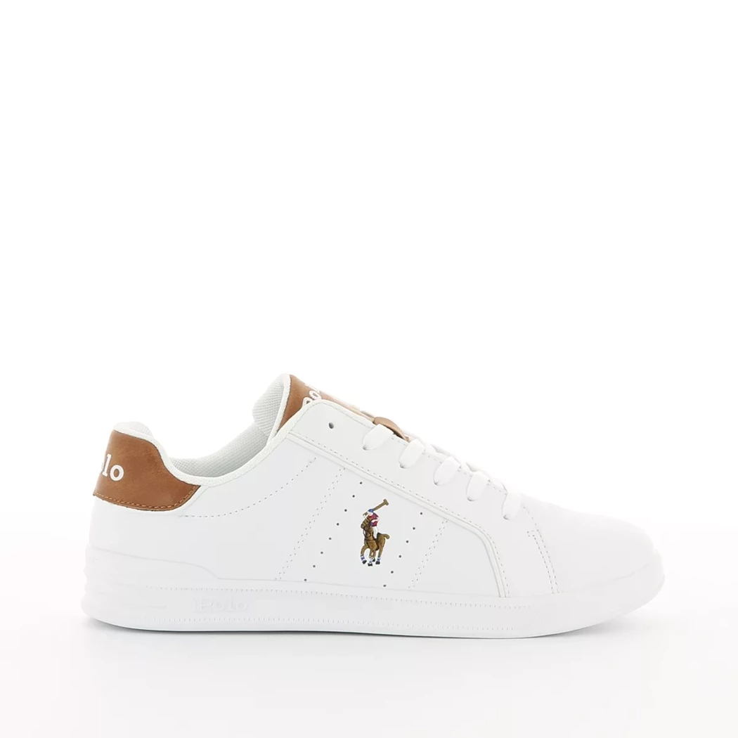 Image (2) de la chaussures Ralph Lauren - Baskets Blanc en Cuir synthétique