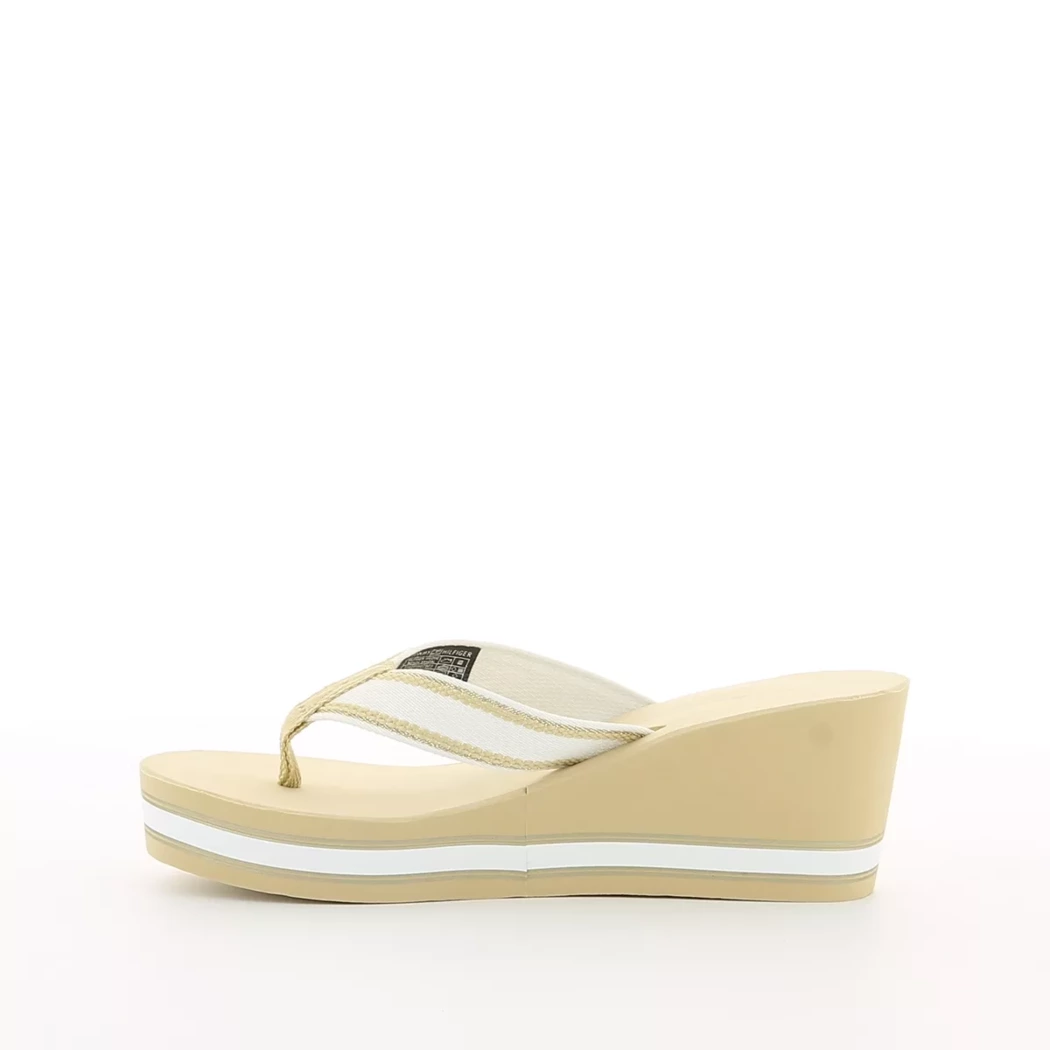 Image (4) de la chaussures Tommy Hilfiger - Tongs et Plage Beige en Textile