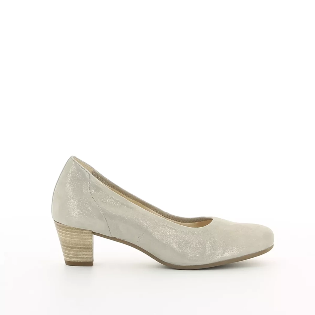 Image (2) de la chaussures Gabor - Escarpins Beige en Cuir nubuck