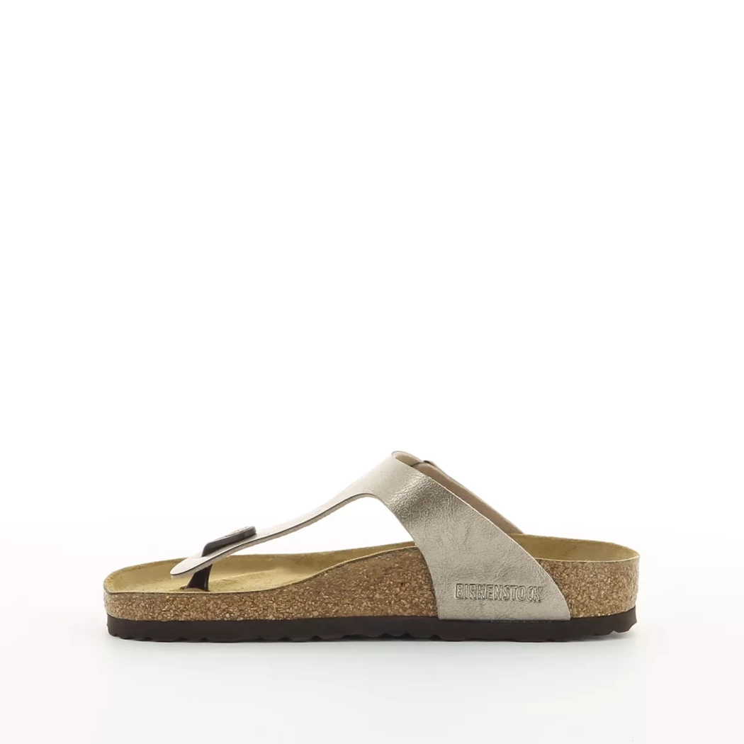 Image (4) de la chaussures Birkenstock - Mules et Sabots Taupe en Cuir synthétique