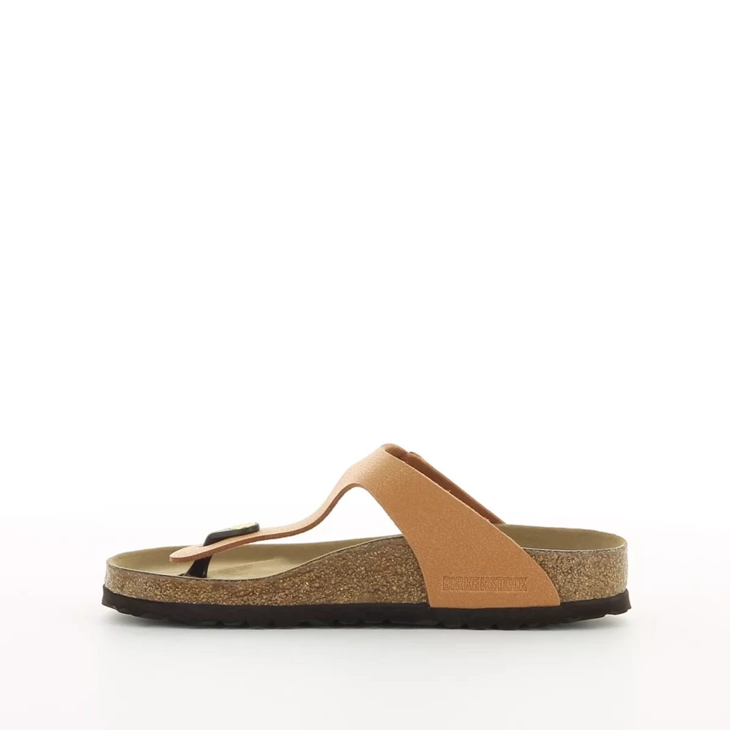 Image (4) de la chaussures Birkenstock - Mules et Sabots Cuir naturel / Cognac en Cuir nubuck