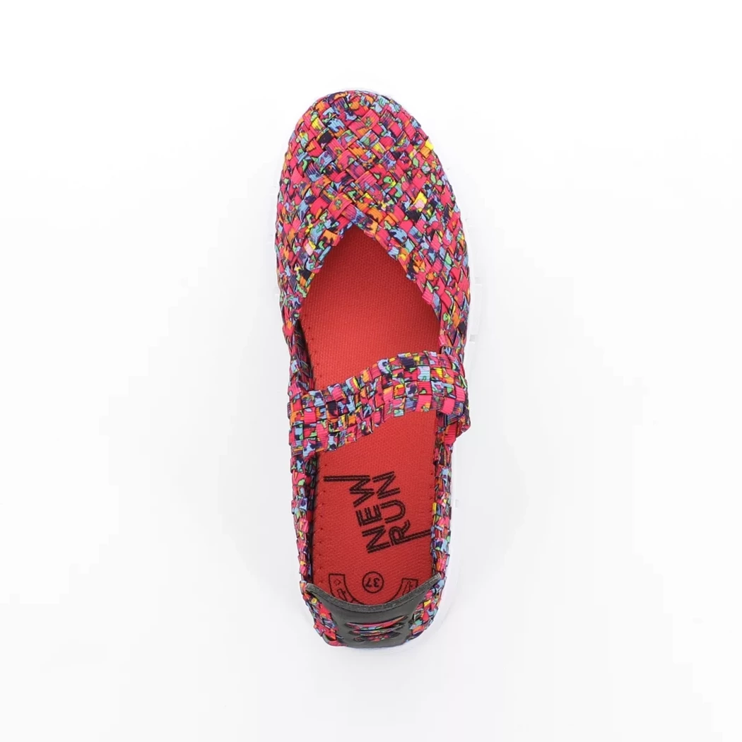 Image (6) de la chaussures New Run - Ballerines Rose en Textile