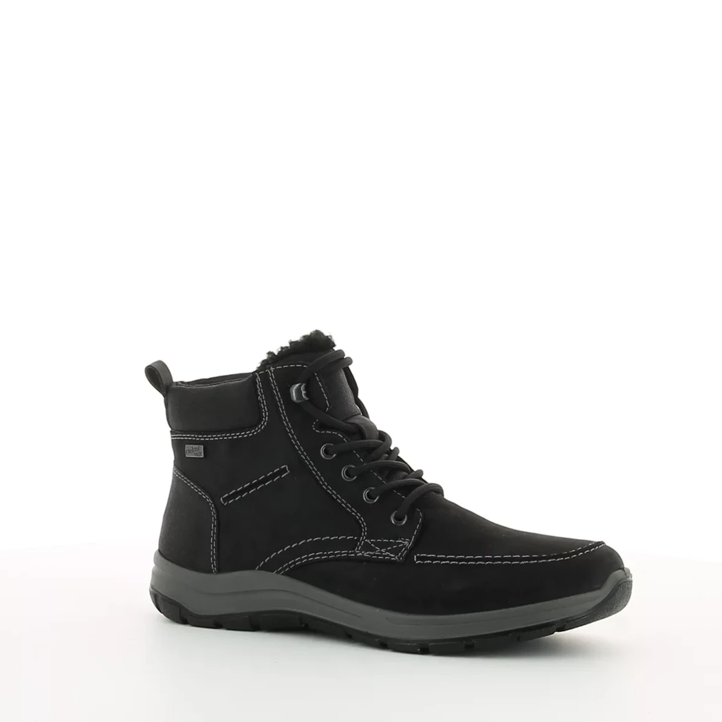 Image (1) de la chaussures Rieker - Bottines Noir en Cuir nubuck