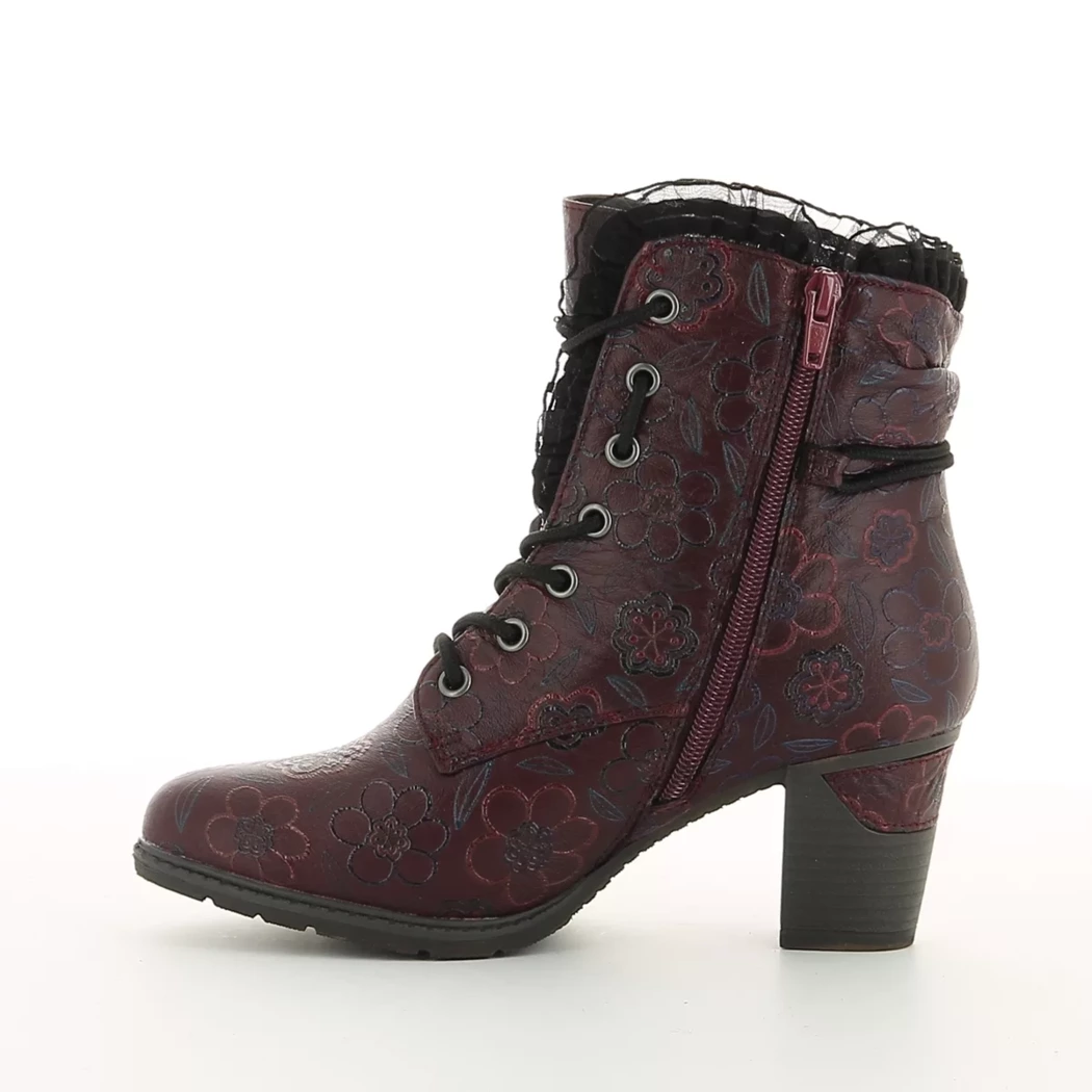 Image (4) de la chaussures Rieker - Bottines Bordeaux en Cuir