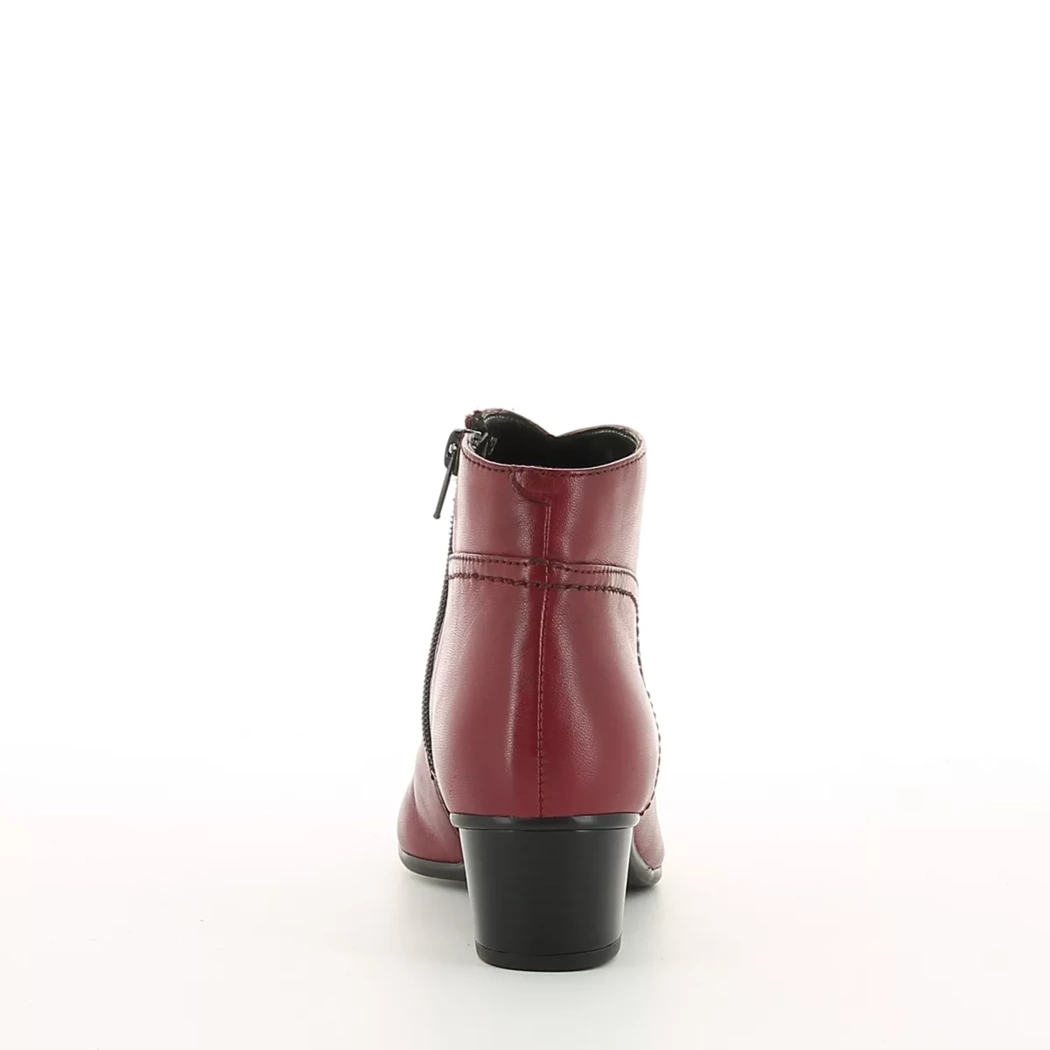 Image (3) de la chaussures Desir de fuite - Boots Rouge en Cuir