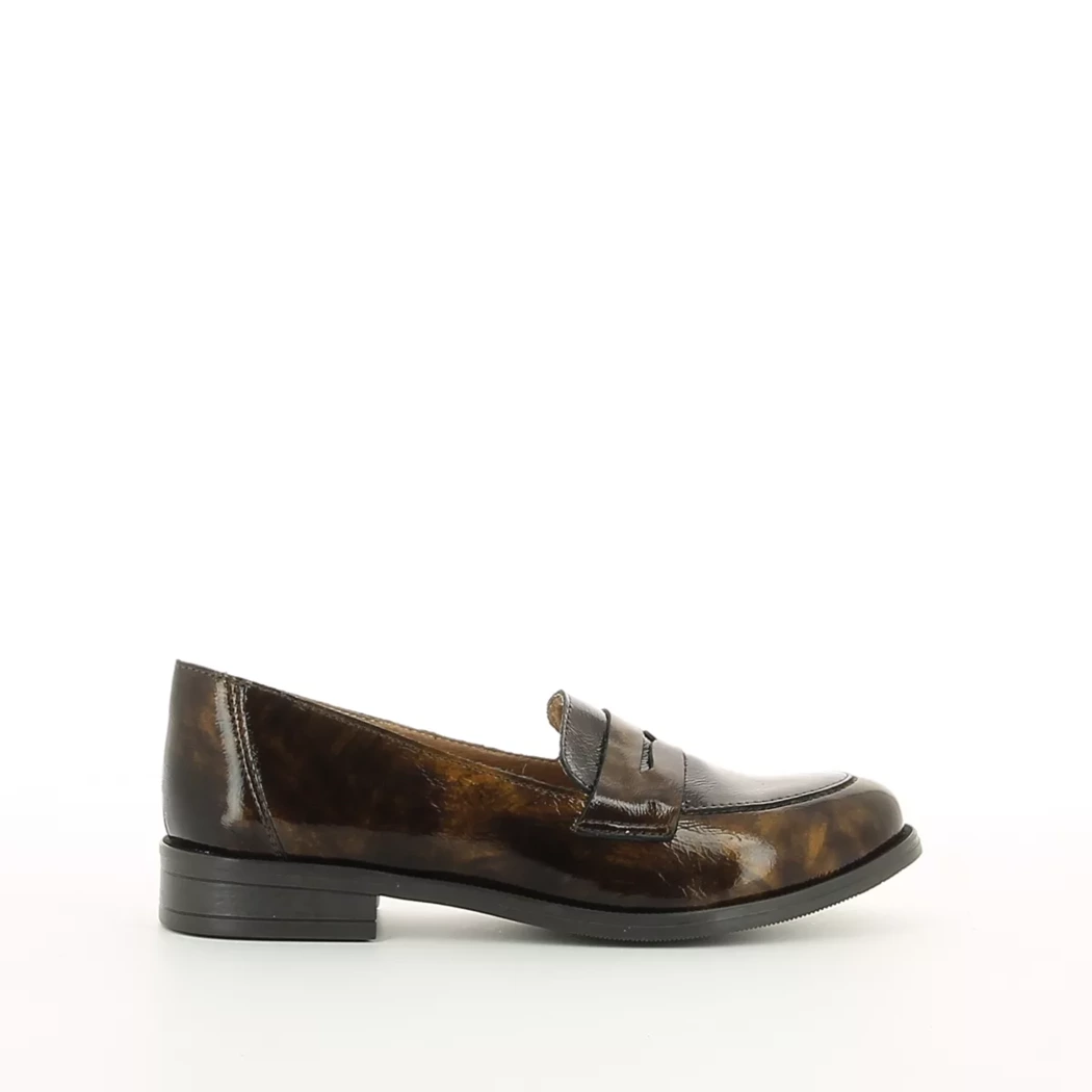 Image (2) de la chaussures Les Fees de Bengale - Mocassins Or / Bronze / Platine en Cuir vernis