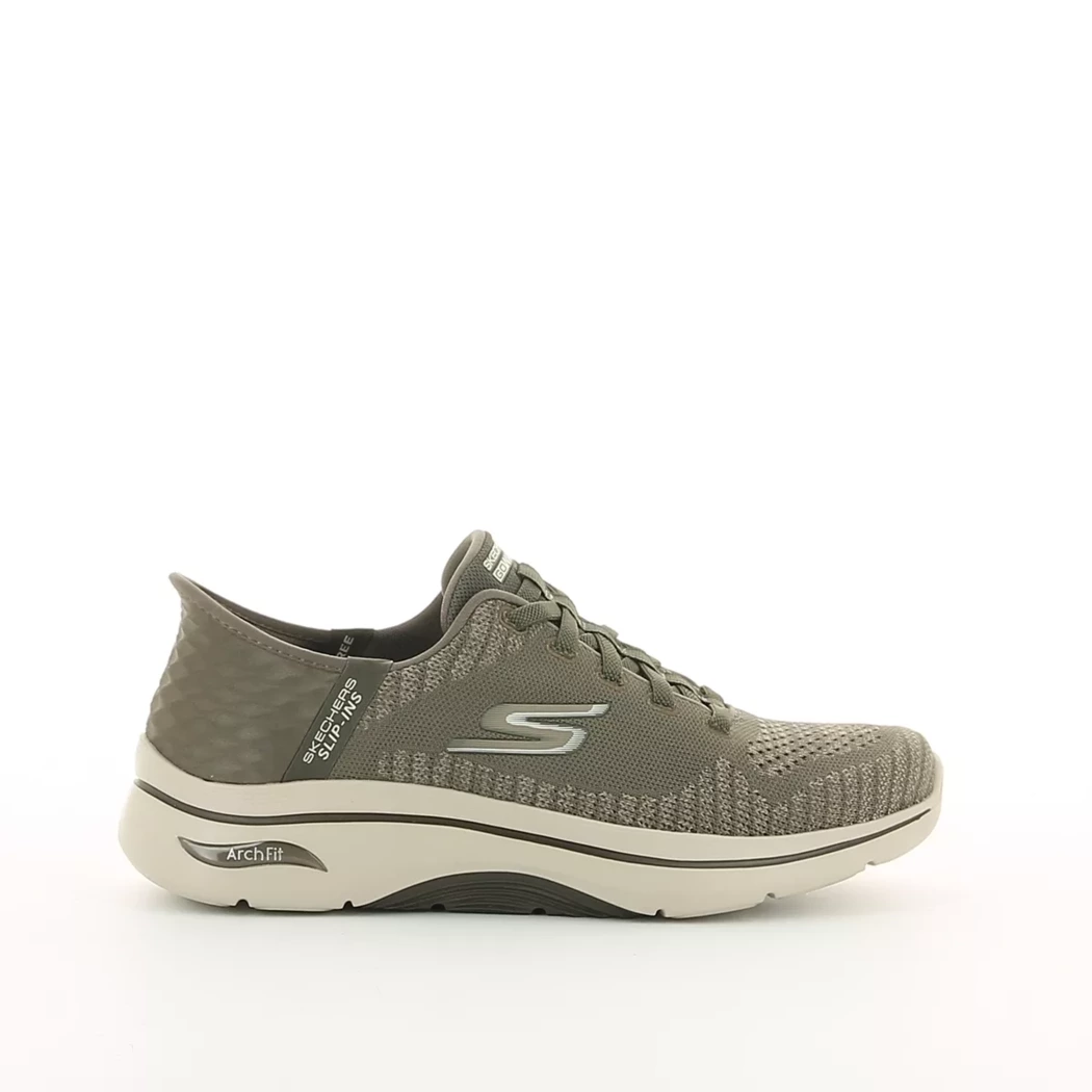 Image (2) de la chaussures Skechers - Baskets Taupe en Textile