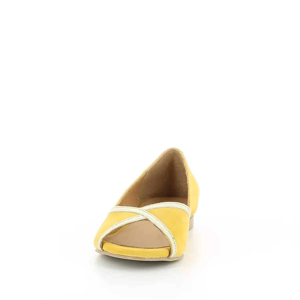 Image (5) de la chaussures We Do - Ballerines Jaune en Cuir nubuck