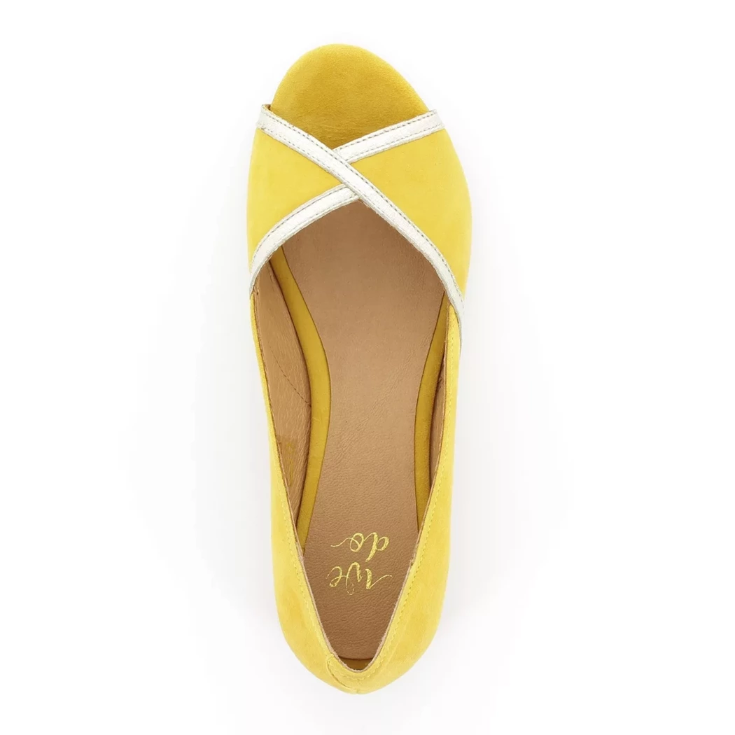 Image (6) de la chaussures We Do - Ballerines Jaune en Cuir nubuck